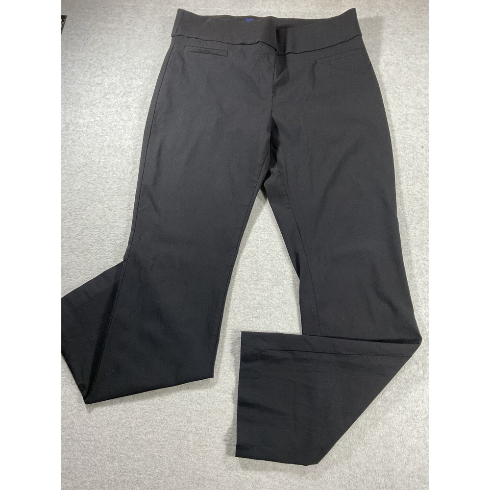 Apt. 9 Brynn Women Black Dress Pants Size 14 Stretch Trouser Workwear 2472